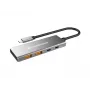 Conceptronic HUBBIES15G USB-keskitin USB 3.2 Gen 2 (3.1 Gen 2) Type-C 10 000 Mbit/s, harmaa