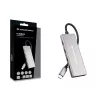 Conceptronic HUBBIES17G USB-keskitin USB 3.2 Gen 2 (3.1 Gen 2) Type-C 10 000 Mbit/s, harmaa