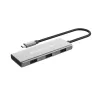 Conceptronic HUBBIES17G USB-keskitin USB 3.2 Gen 2 (3.1 Gen 2) Type-C 10 000 Mbit/s, harmaa