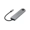 Conceptronic DONN29G 6-in-1 USB 3.2 Gen 2 -telakka, 4K60Hz HDMI, USB-A 10Gbps x 2, USB-C 10Gbps, GbE LAN, 140W USB PD 3.1