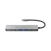 6-in-1 USB 3.2 Gen 1 -telakka CONCEPTRONIC DONN33G, HDMI, 2×USB-A 5Gbps, 2×USB-C 5Gbps, 100W USB PD, hopea