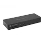 Conceptronic DONN30B 13-in-1 Thunderbolt 4 -telakointiasema, 40 Gbit/s, 96 W, HDMI, 2x USB-A, USB-C, 2,5GbE LAN, SD-kortinlukija, musta