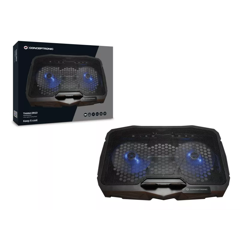 Conceptronic THANA07B kannettavan jäähdytysalusta 43,2 cm (17