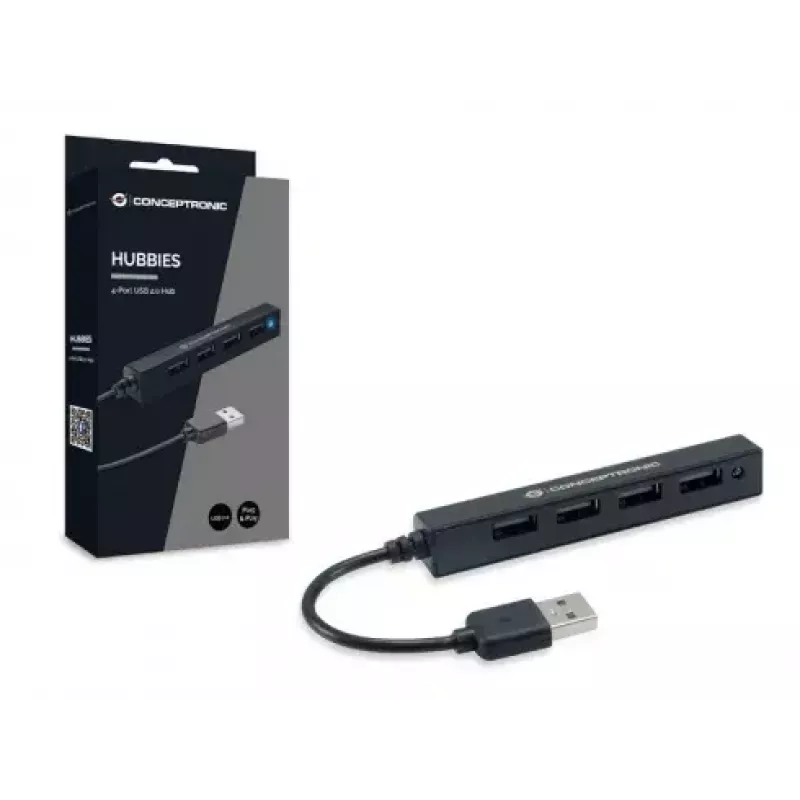 USB-keskitin Conceptronic HUBBIES 4-porttinen USB 2.0 -keskitin