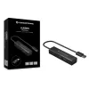 Conceptronic 4-porttinen USB 3.0 -alumiinikeskitin USB-C–USB-A-sovittimella
