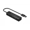 Conceptronic 4-porttinen USB 3.0 -alumiinikeskitin USB-C–USB-A-sovittimella