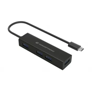 Conceptronic HUBBIES USB-C–4-porttinen USB 3.0 -keskitin