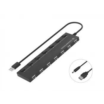 Conceptronic HUBBIES 7-porttinen USB 2.0 -keskitin