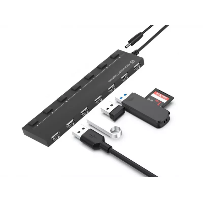 Conceptronic HUBBIES 7-porttinen USB 2.0 -keskitin