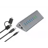 Conceptronic HUBBIES18G 10-in-1 60W USB 3.0 -keskitin-laturiyhdistelmä, 2-in-1 USB-C–USB-A-kaapeli, USB 3.2 Gen 1
