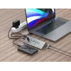 Conceptronic HUBBIES18G 10-in-1 60W USB 3.0 -keskitin-laturiyhdistelmä, 2-in-1 USB-C–USB-A-kaapeli, USB 3.2 Gen 1