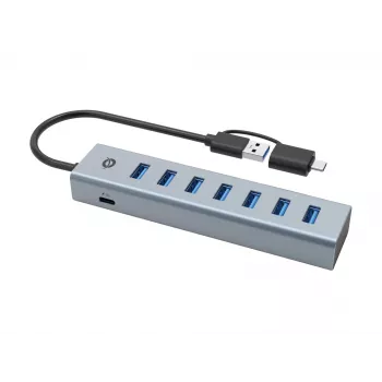Conceptronic HUBBIES21G 7-porttinen USB 3.0 -keskitin, 5 Gbit/s, USB-A x 7