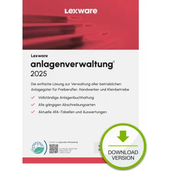 Lexware anlagenverwaltung 2025 ”rajoittamaton käyttöaika” Download kirjanpito