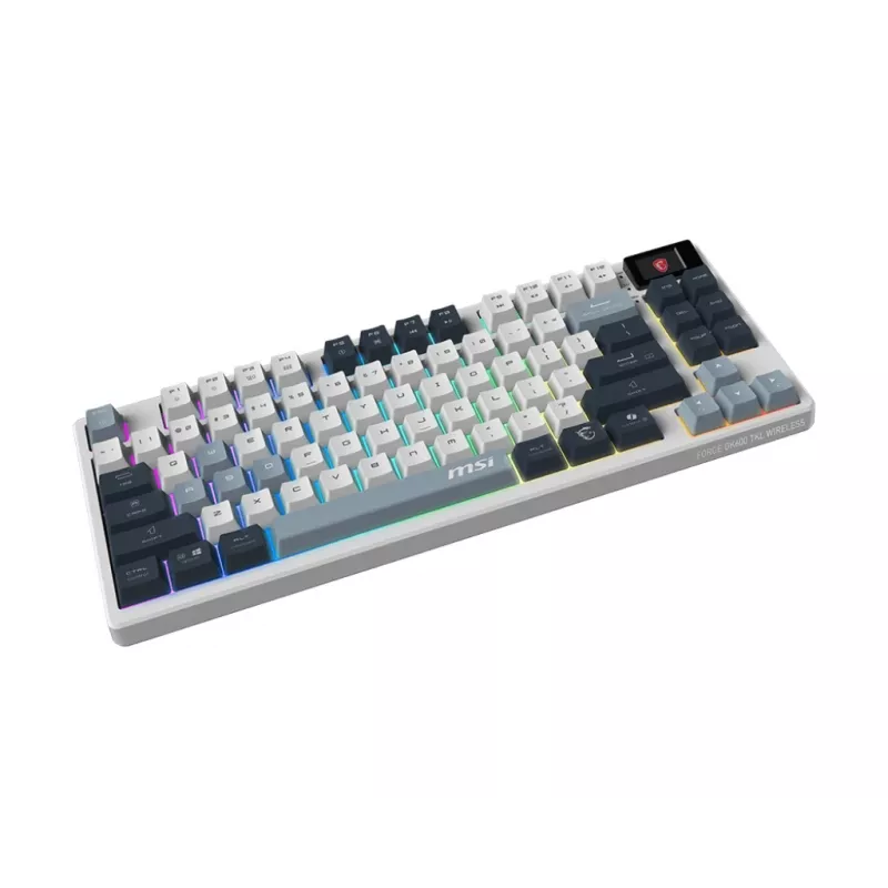 MSI Forge GK600 TKL Wireless Sky pelinäppäimistö, DE (QWERTZ) -asettelu