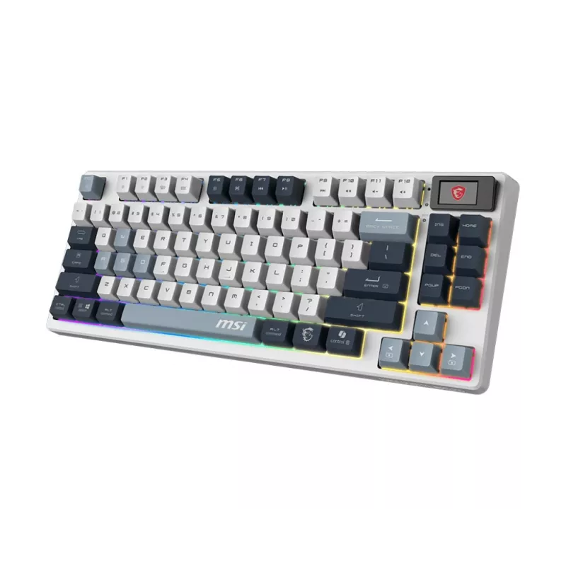 MSI Forge GK600 TKL Wireless Sky pelinäppäimistö, DE (QWERTZ) -asettelu