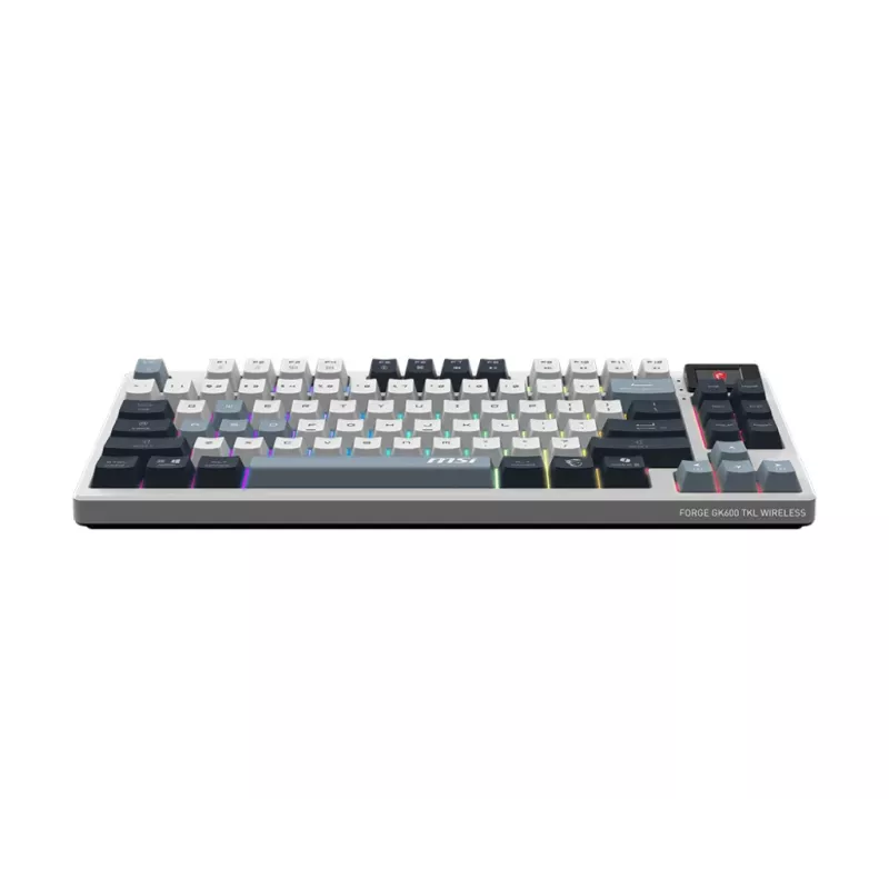 MSI Forge GK600 TKL Wireless Sky pelinäppäimistö, DE (QWERTZ) -asettelu