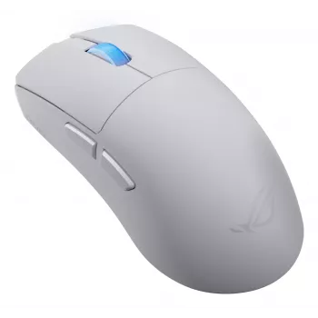Pelihiiri ASUS ROG Harpe II Ace, oikeakätinen, optinen 42 000 DPI, RF Wireless + Bluetooth + USB Type-A, 5 painiketta, valkoinen