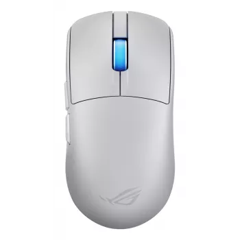 Pelihiiri ASUS ROG Harpe II Ace, oikeakätinen, optinen 42 000 DPI, RF Wireless + Bluetooth + USB Type-A, 5 painiketta, valkoinen