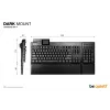 be quiet! Dark Mount Silent Linear DE ISO näppäimistö peli USB QWERTZ saksa musta
