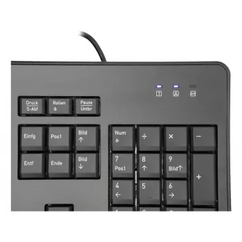 TERRA 1500 näppäimistö ja hiiri sisältyy toimisto USB QWERTZ saksa musta