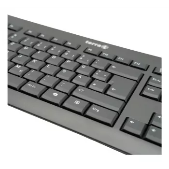 TERRA 1500 näppäimistö ja hiiri sisältyy toimisto USB QWERTZ saksa musta