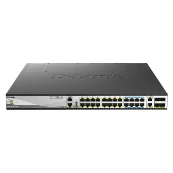 D-Link DMS-3130-30PS verkkokytkin Managed L3 2.5G Ethernet (100/1000/2500) Power over Ethernet (PoE) 1U musta