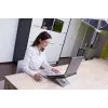 BakkerElkhuizen Evoluent 4 Wireless, oikeakätinen, pystysuora muotoilu, laser, RF Wireless, 2600 DPI, musta, sininen
