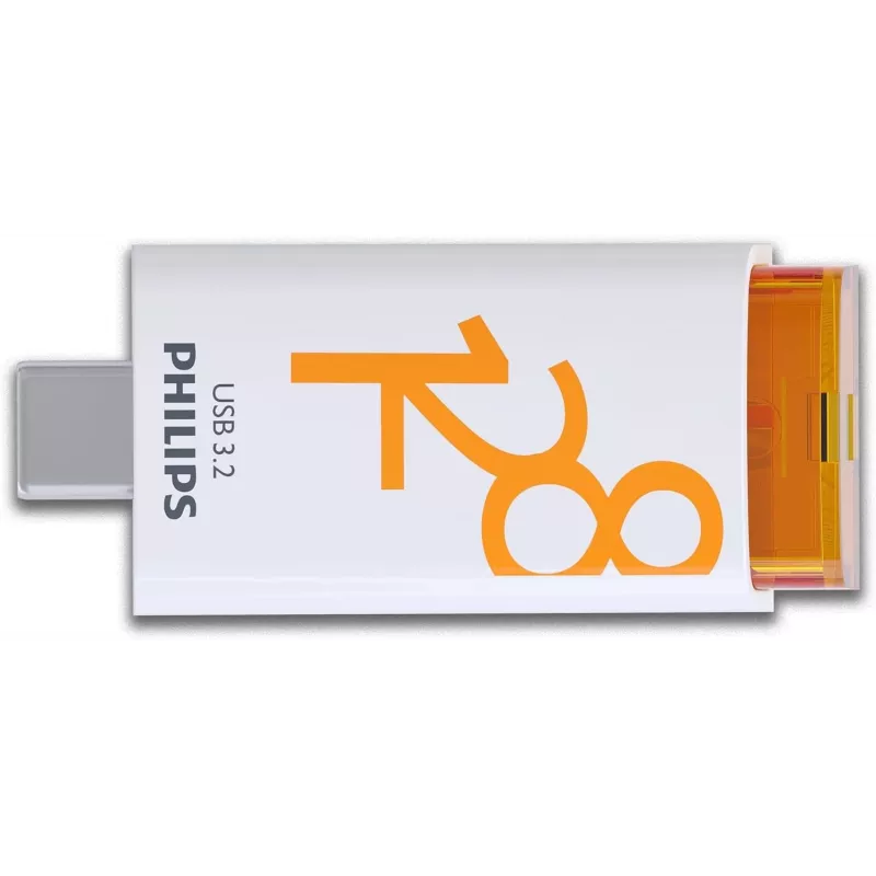 Philips USB 3.2 128GB Click Series Gen 1 USB-C USB-muistitikku USB Type-C 3.2 Gen 1 (3.1 Gen 1) valkoinen