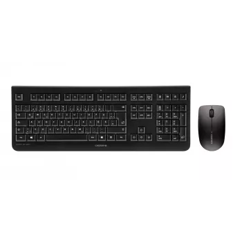 CHERRY DW 3000 näppäimistö ja hiiri sisältyy yleisnäppäimistö RF langaton AZERTY belgialainen musta