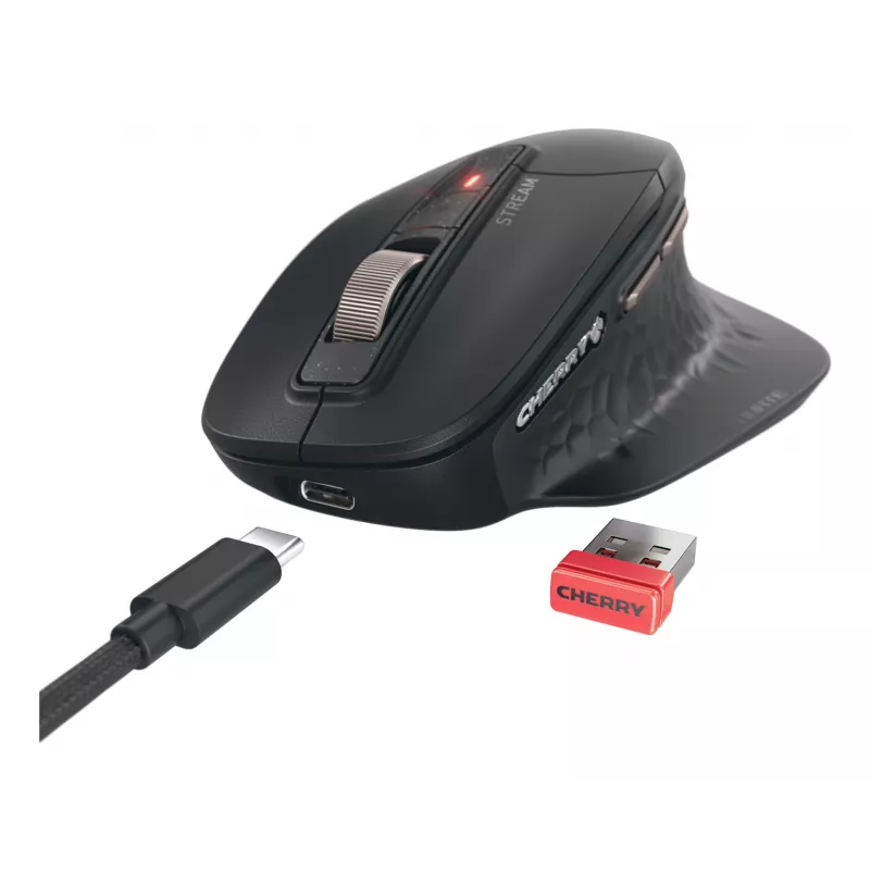 CHERRY Stream ultimate hiiri yleishiiri oikeakätinen RF langaton + Bluetooth + USB Type-C 4000 DPI