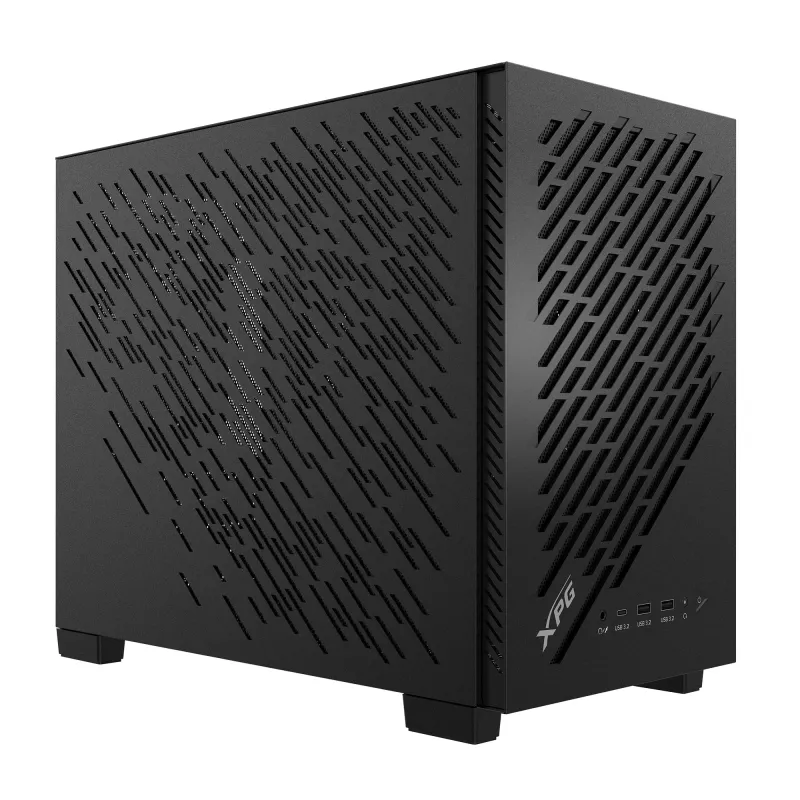 XPG VALOR AIR NANO MID-TOWER -kotelo - musta, Midi-Tower, PC, musta, micro-ATX, Mini-ITX, SPCC, 17 cm