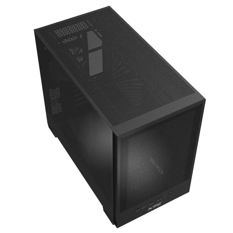 XPG VALOR MESH NANO MID-TOWER -kotelo – musta, Midi-Tower, PC, musta, micro-ATX, Mini-ITX, SPCC, 17 cm