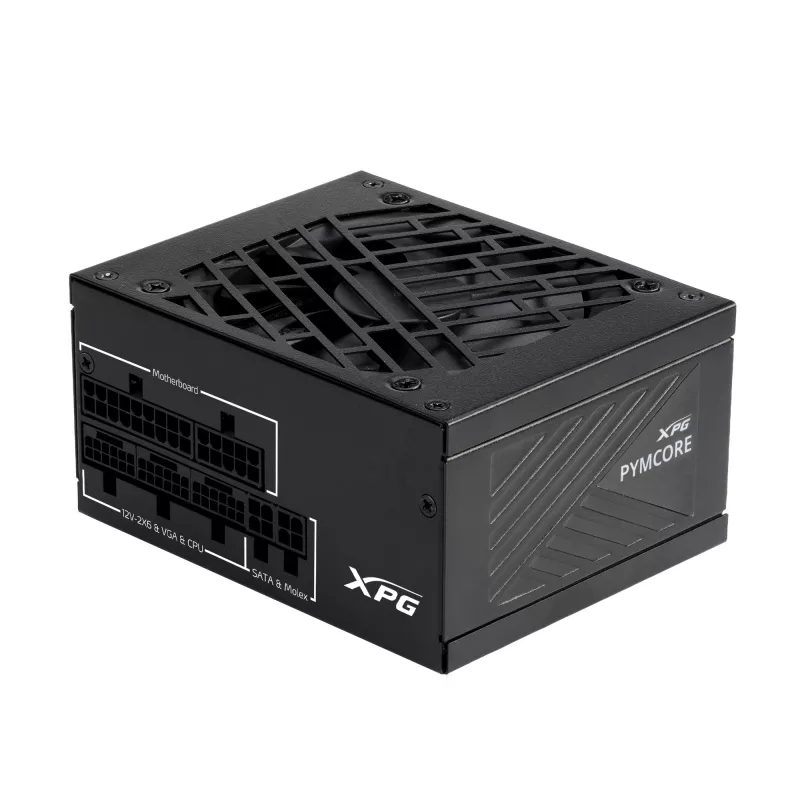 XPG PYMCORE 850W SFX GOLD virtalähde, 850 W, 100 - 240 V, 50/60 Hz, 10 A, 20 A, 70,8 A