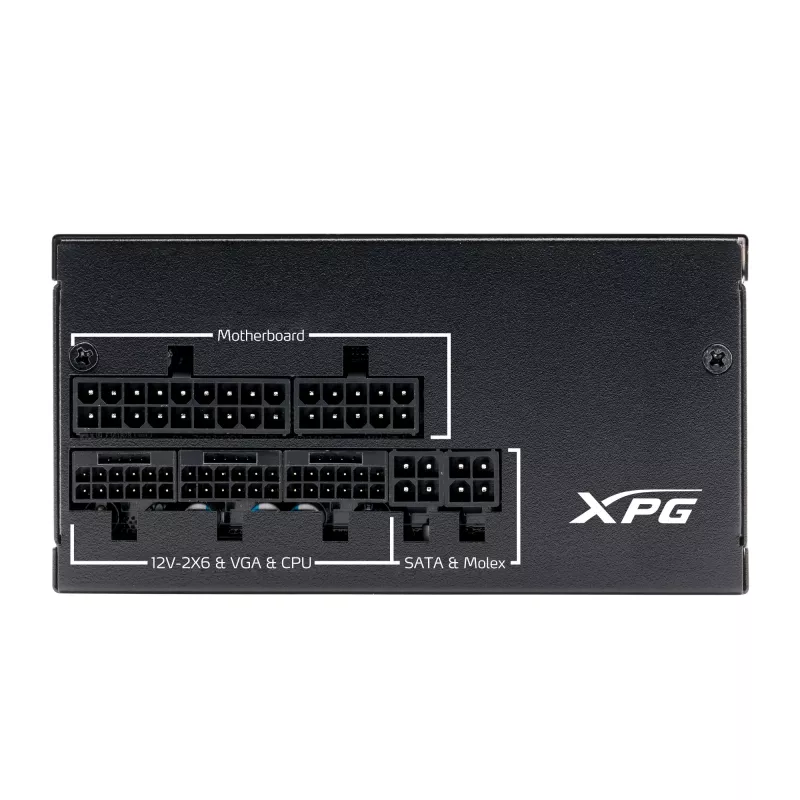 XPG PYMCORE 850W SFX GOLD virtalähde, 850 W, 100 - 240 V, 50/60 Hz, 10 A, 20 A, 70,8 A