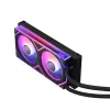 ADATA XPG Levante II 240 AIO-nestejäähdytin prosessorille, 240 mm, 2 x 120 mm ARGB-tuulettimet, musta