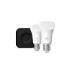 Philips Hue White and Colour Ambiance aloituspakkaus, Hue Bridge Pro + 2 x E27 A60 LED-lamppua, Bluetooth/Zigbee, 1100 lm