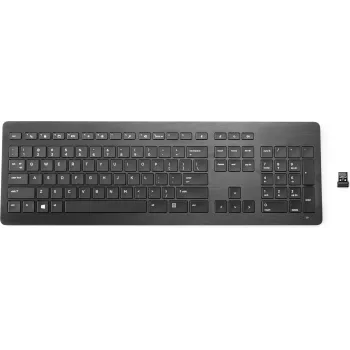 HP Wireless Premium näppäimistö, Full-Size, langaton, kalvokytkin, musta