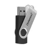 USB-muistitikku Intenso 128 GB USB-A 3.2 Gen 1x1 musta-hopea
