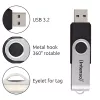 USB-muistitikku Intenso 128 GB USB-A 3.2 Gen 1x1 musta-hopea