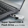 USB-muistitikku Intenso 128 GB USB-A 3.2 Gen 1x1 musta-hopea