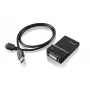 Lenovo USB 3.0 - DVI/VGA USB-näytönohjainsovitin 2048 x 1152 pikseliä musta