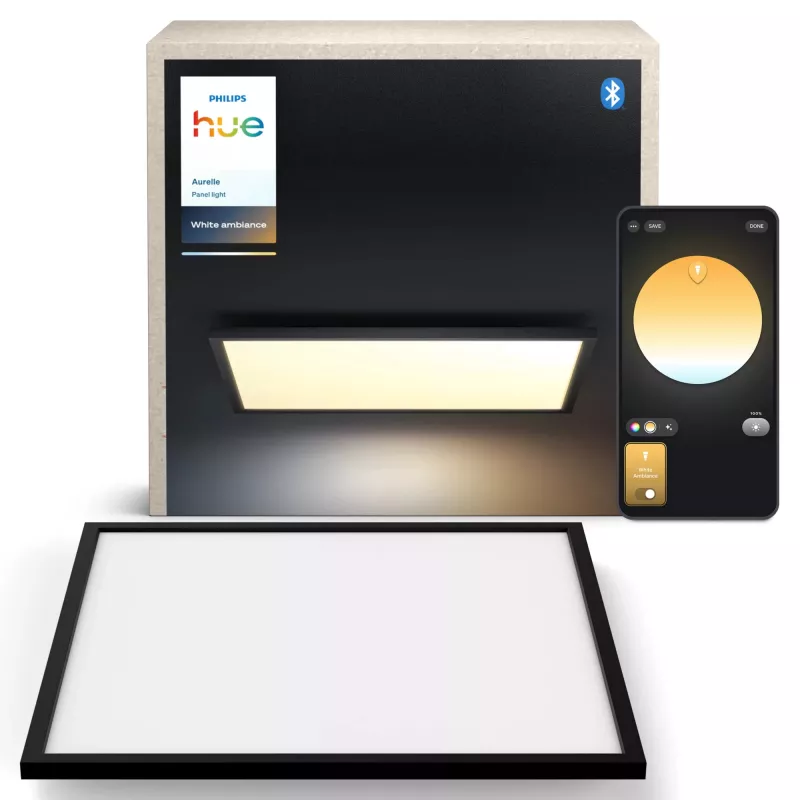 Philips Hue Aurelle Square XL älypaneelivalaisin, musta