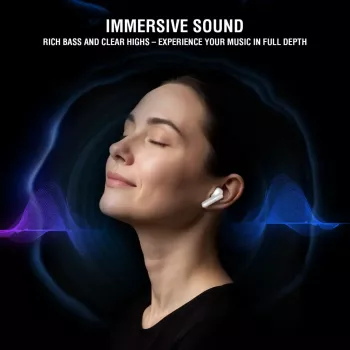 Kuuloke 4smarts SkyBuds Pro ANC True Wireless Stereo TWS in-ear Bluetooth valkoinen 10 m kantama 40 g