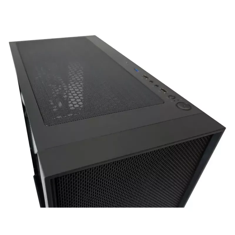 PC-kotelo LC-Power Schwarz_Wanderer_X Midi Tower musta