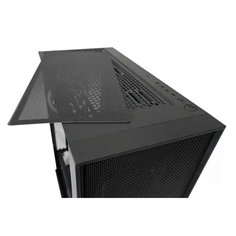 PC-kotelo LC-Power Schwarz_Wanderer_X Midi Tower musta