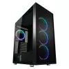 PC-kotelo LC-Power Schwarz_Wanderer_X Midi Tower musta