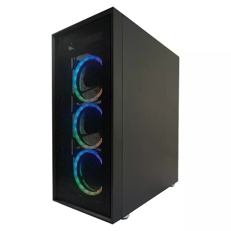PC-kotelo LC-Power Schwarz_Wanderer_X Midi Tower musta