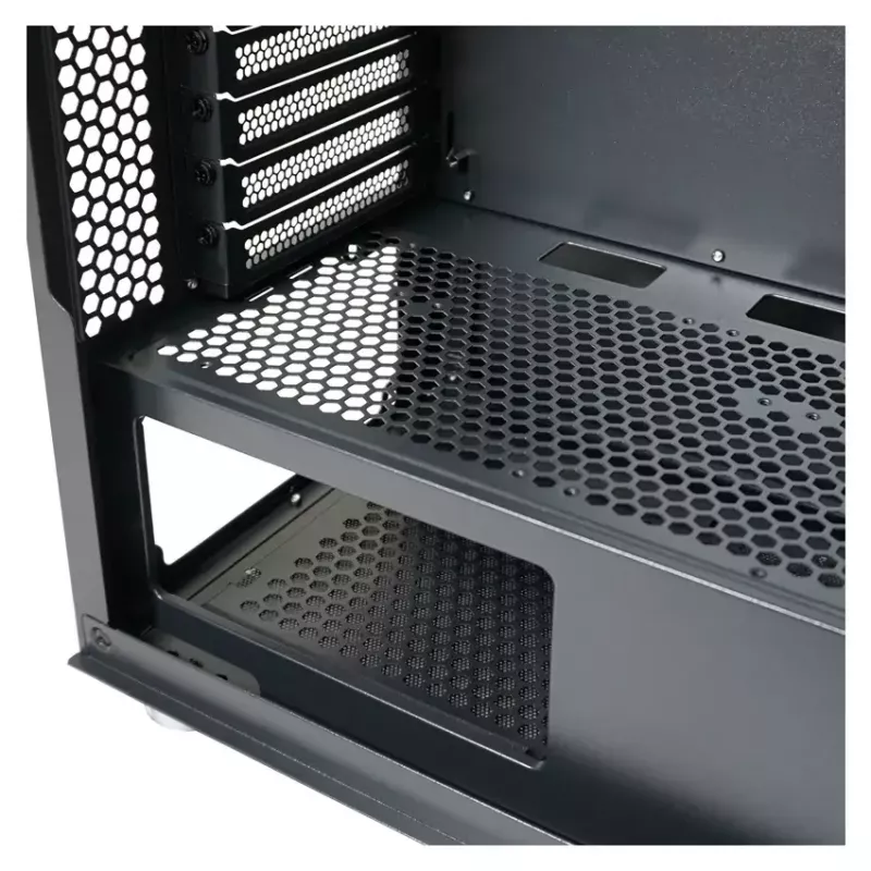 PC-kotelo LC-Power Schwarz_Wanderer_X Midi Tower musta