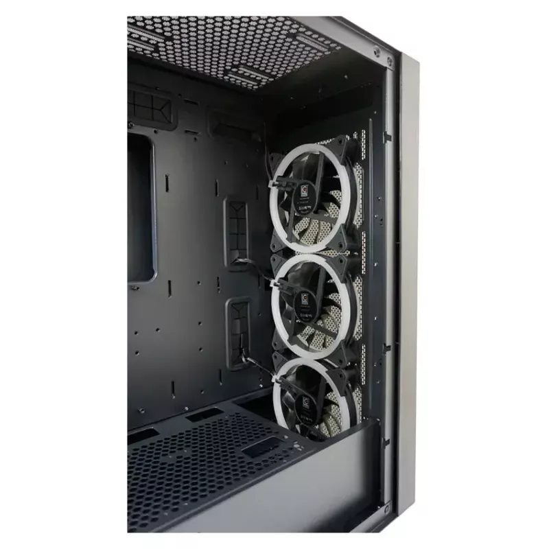PC-kotelo LC-Power Schwarz_Wanderer_X Midi Tower musta