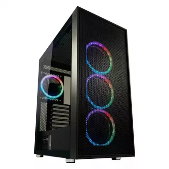 PC-kotelo LC-Power Schwarz_Wanderer_X Midi Tower musta